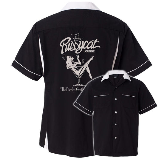 Pussycat Lounge Classic Retro Bowling Shirt- Classic 2.0 - Includes Embroidered Name