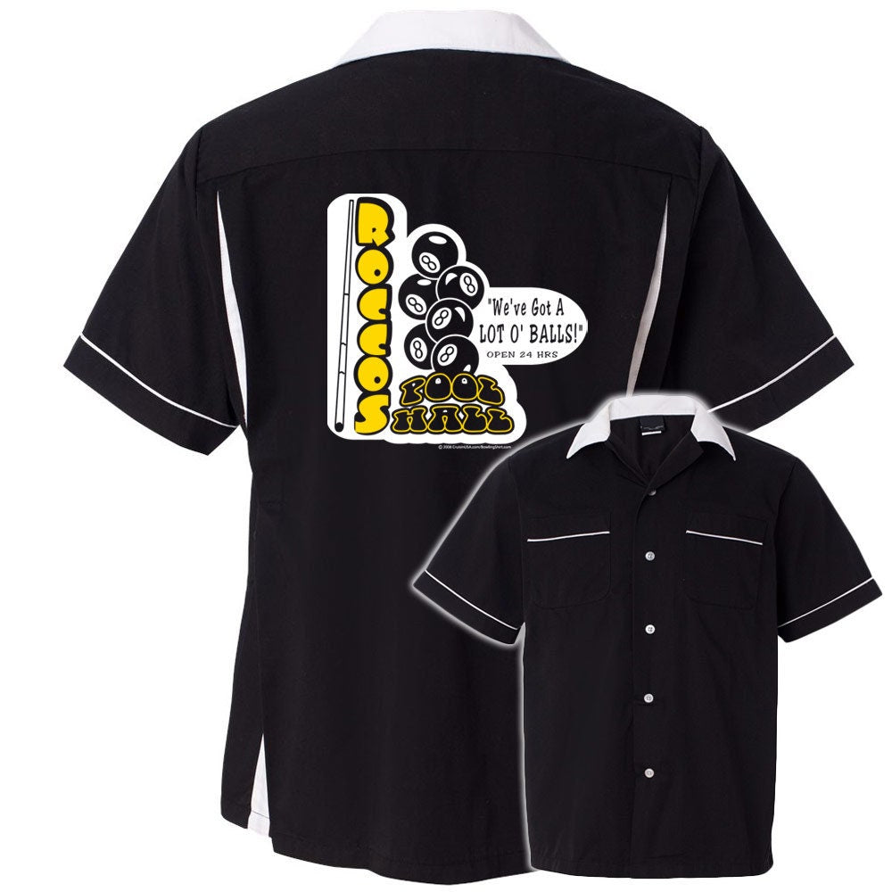Rocco's Pool Hall Classic Retro Bowling Shirt- Classic 2.0 - Includes Embroidered Name