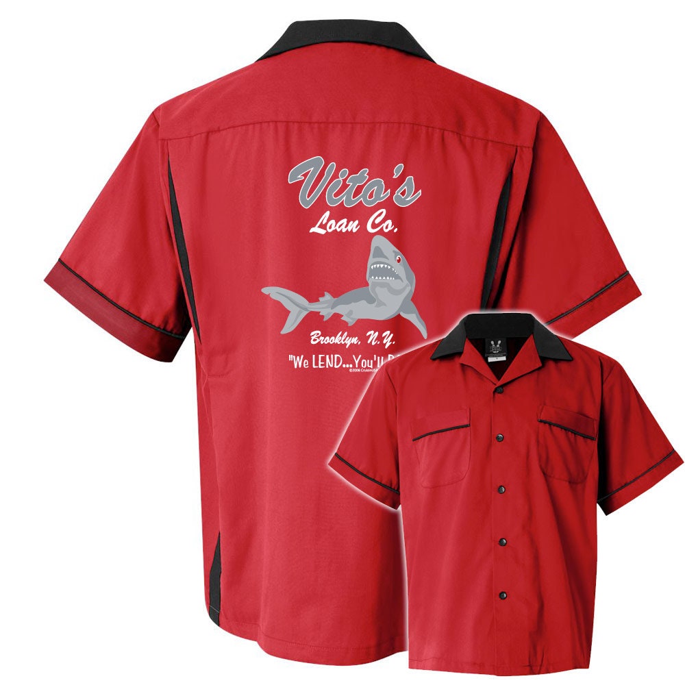 Vito's Loan Co. Classic Retro Bowling Shirt- Classic 2.0 - Includes Embroidered Name