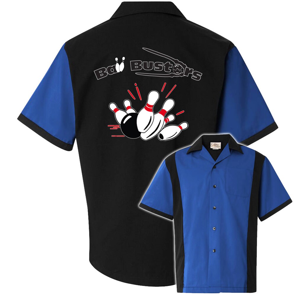 Ball Busters Classic Retro Bowling Shirt - Retro Two - Includes Embroidered Name