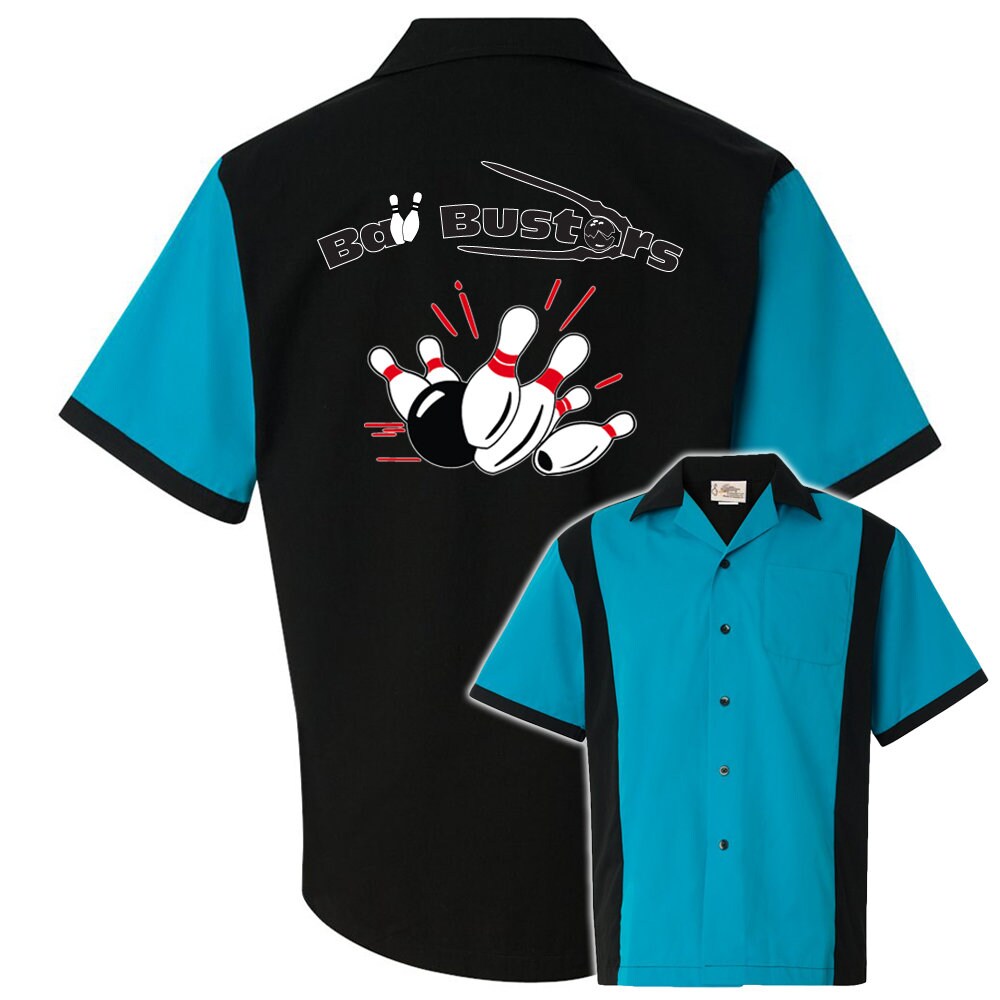 Ball Busters Classic Retro Bowling Shirt - Retro Two - Includes Embroidered Name