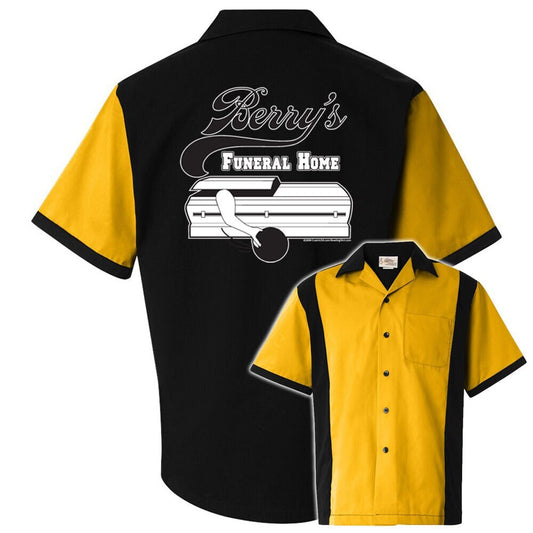 Berry's Funeral Home Classic Retro Bowling Shirt - Retro Two - Includes Embroidered Name #119