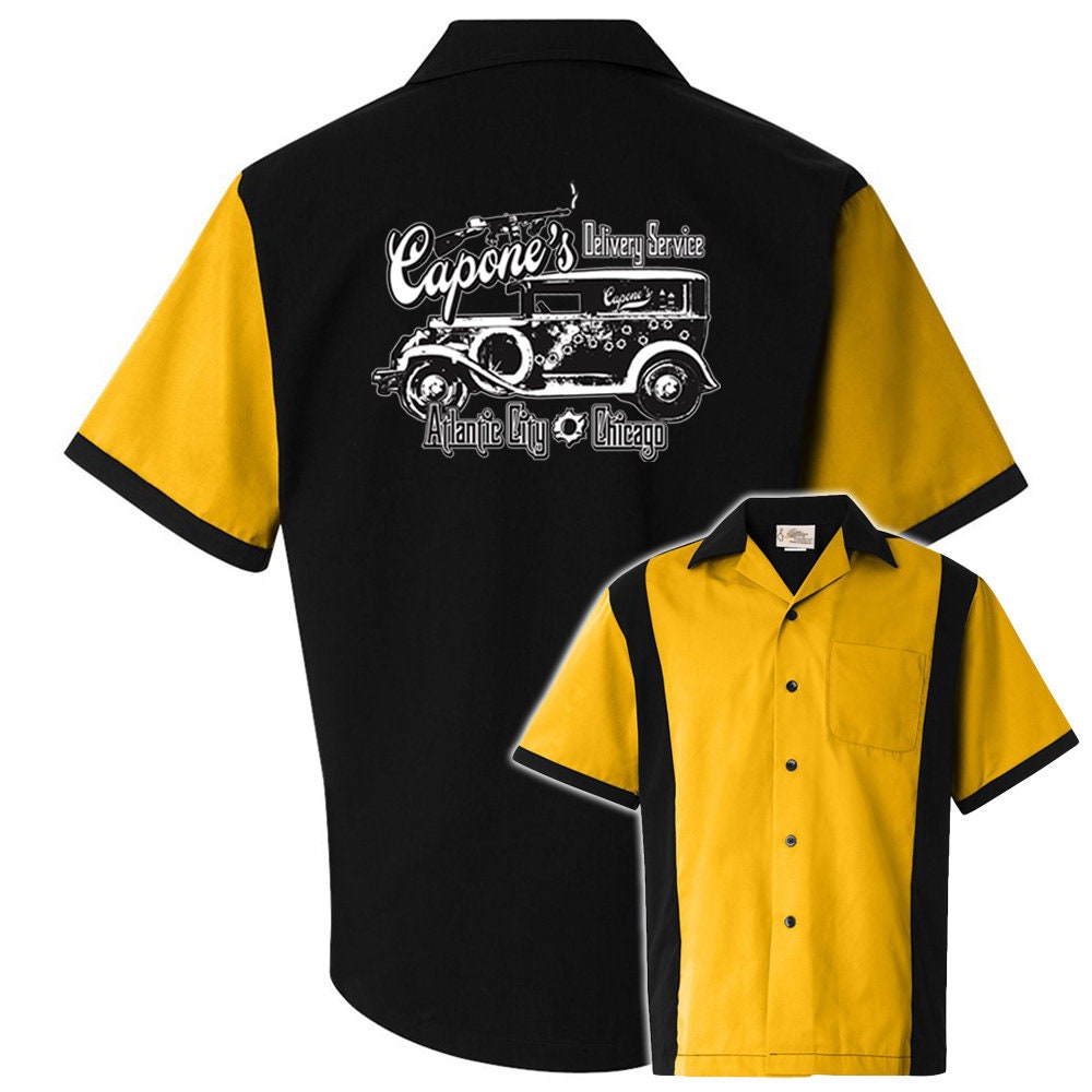 Capones Delivery Service Classic Retro Bowling Shirt - Retro Two - Includes Embroidered Name