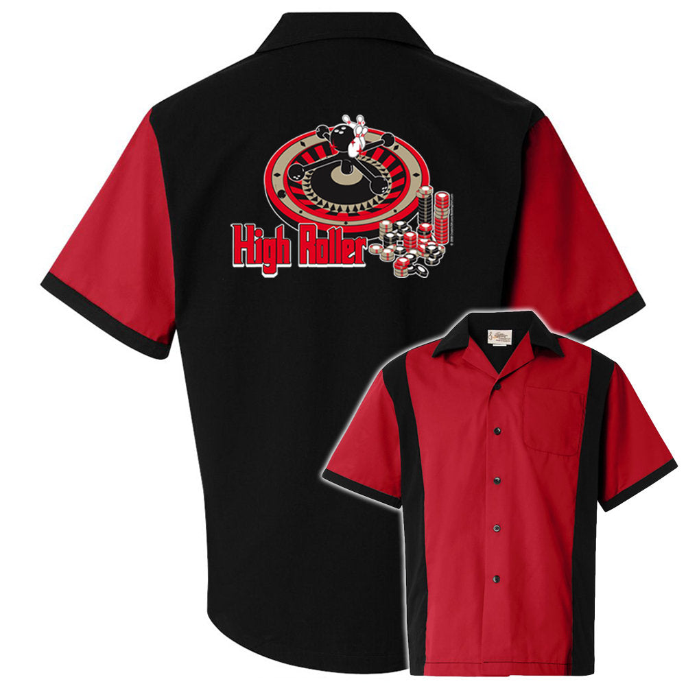 High Roller Classic Retro Bowling Shirt - Retro Two - Includes Embroidered Name