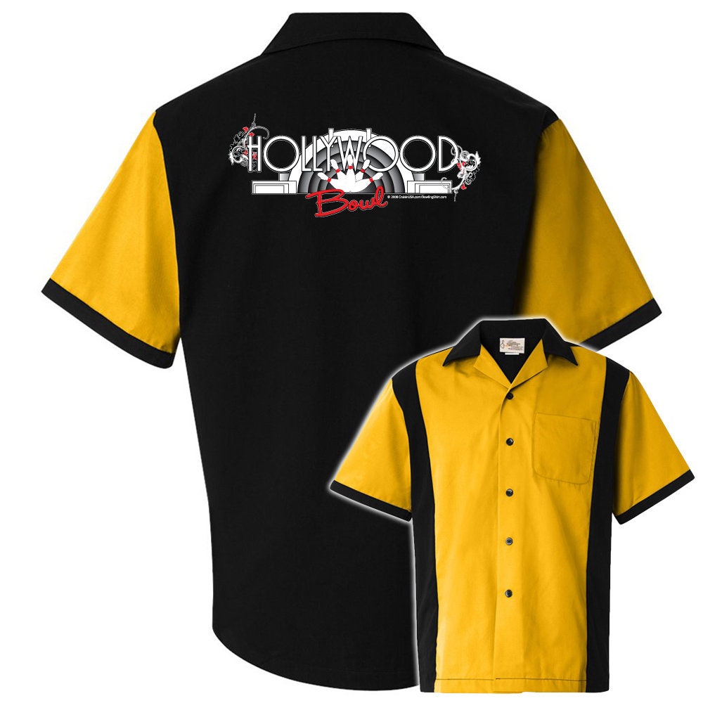 Hollywood Bowl Classic Retro Bowling Shirt - Retro Two - Includes Embroidered Name