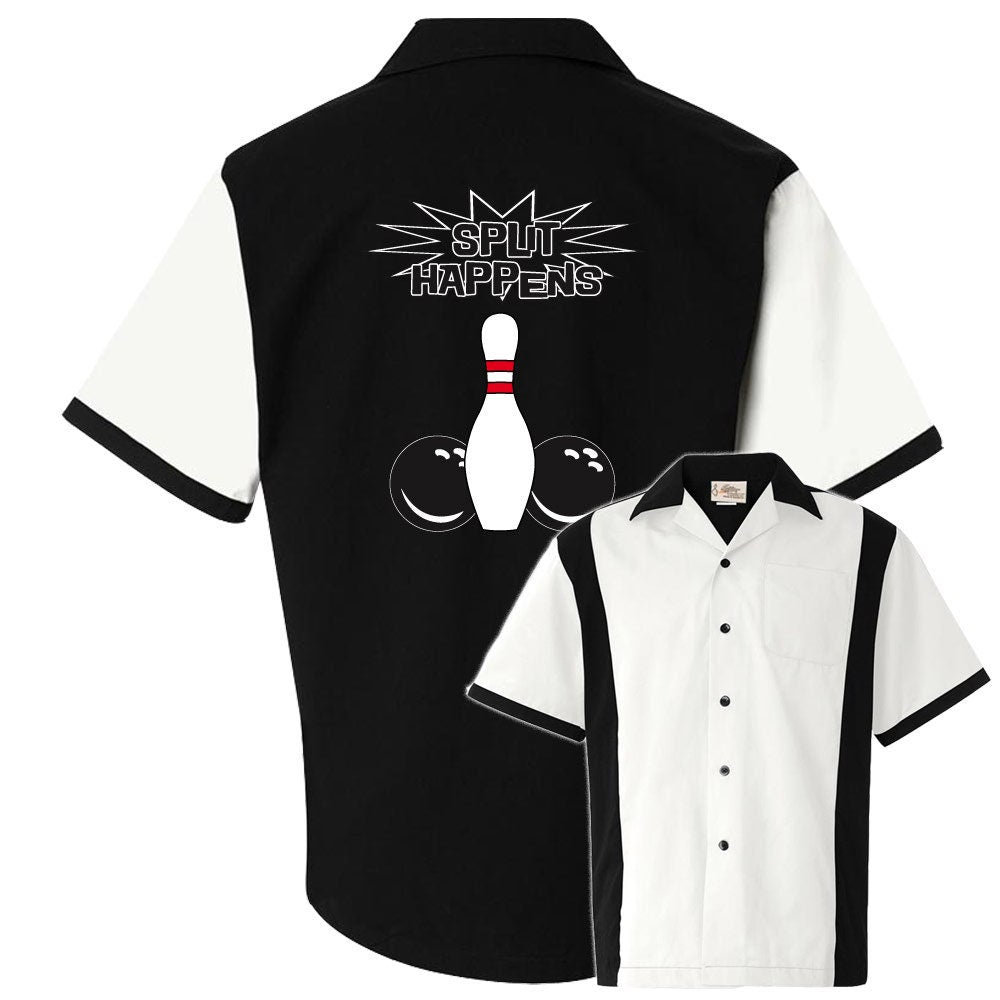 Split Happens Classic Retro Bowling Shirt - Retro Two - Includes Embroidered Name