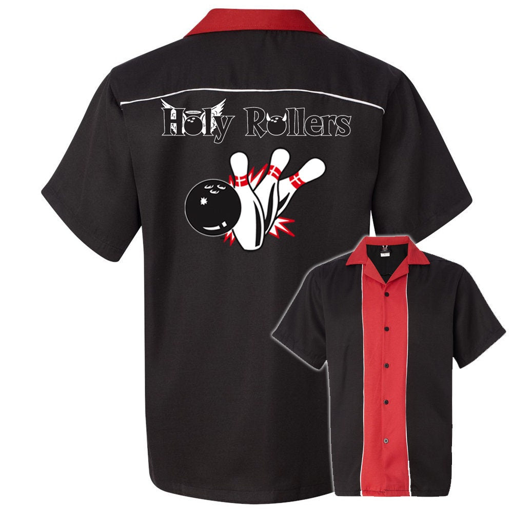 Holy Rollers Classic Retro Bowling Shirt - Swing Master 2.0 - Includes Embroidered Name