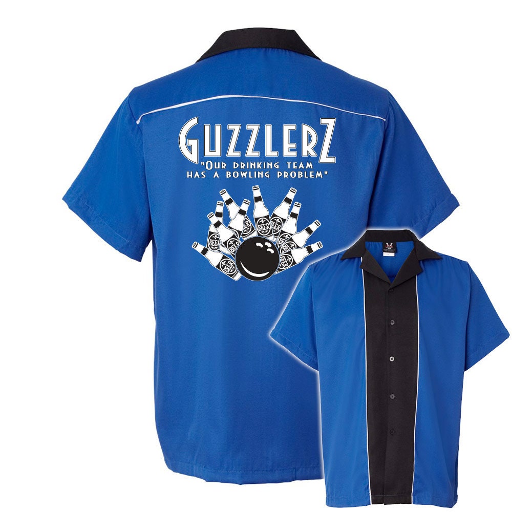 Guzzlers Classic Retro Bowling Shirt - Swing Master 2.0 - Includes Embroidered Name