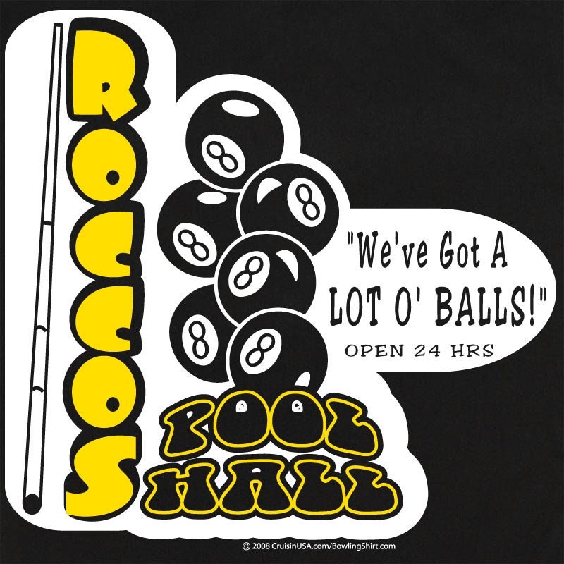 Rocco's Pool Hall Classic Retro Bowling Shirt - Swing Master 2.0 - Includes Embroidered Name