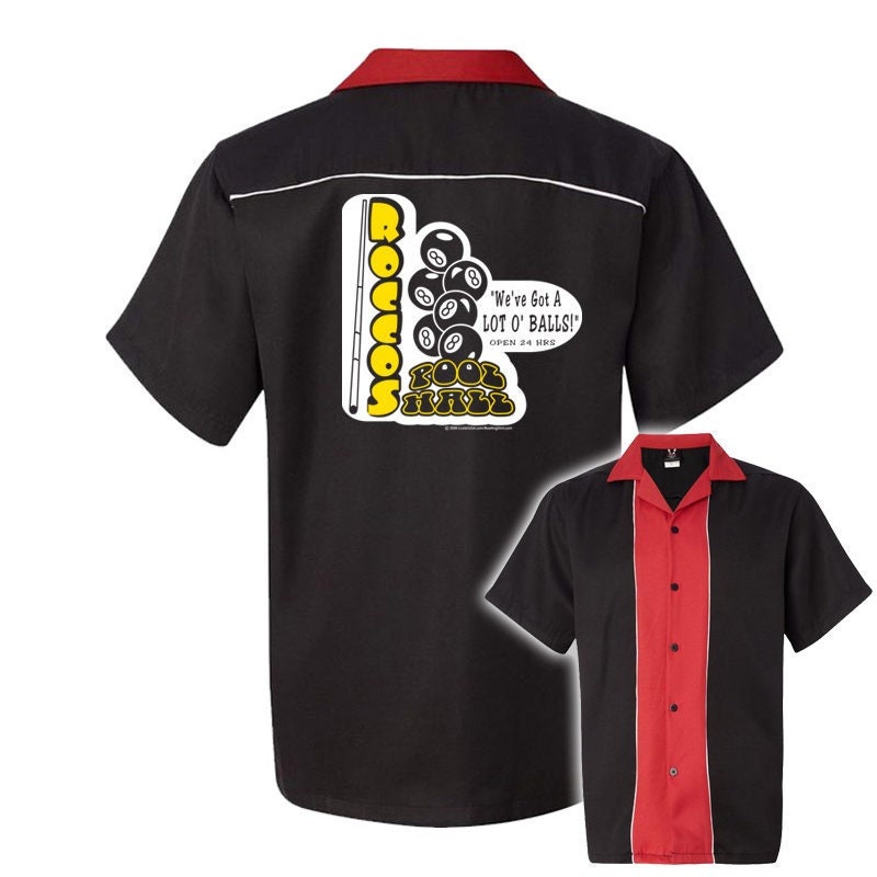 Rocco's Pool Hall Classic Retro Bowling Shirt - Swing Master 2.0 - Includes Embroidered Name
