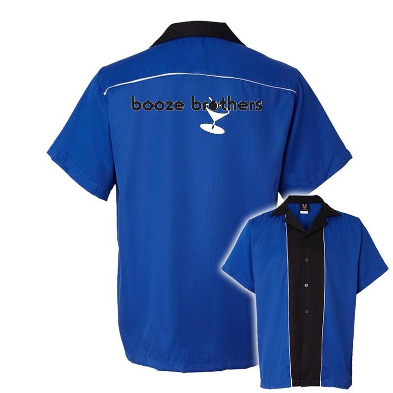 Booze Brothers Classic Retro Bowling Shirt - Swing Master 2.0 - Includes Embroidered Name