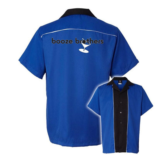 Booze Brothers Classic Retro Bowling Shirt - Swing Master 2.0 - Includes Embroidered Name
