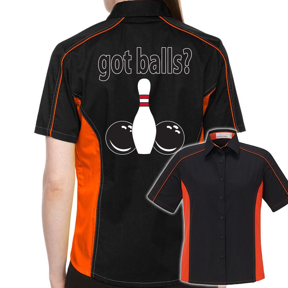 Got Balls Classic Retro Bowling Shirt- The Muckler (Ladies) - Includes Embroidered Name