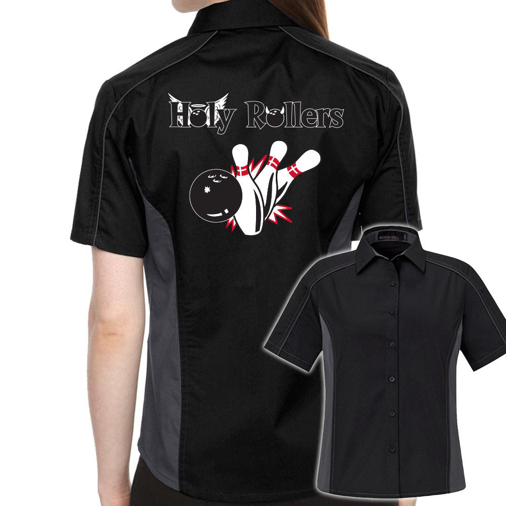 Holy Rollers Classic Retro Bowling Shirt- The Muckler (Ladies) - Includes Embroidered Name