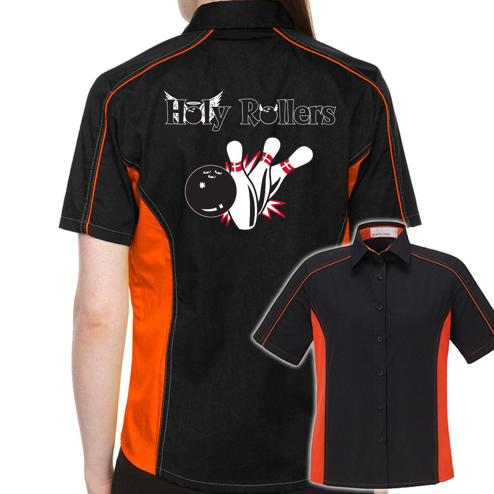 Holy Rollers Classic Retro Bowling Shirt- The Muckler (Ladies) - Includes Embroidered Name