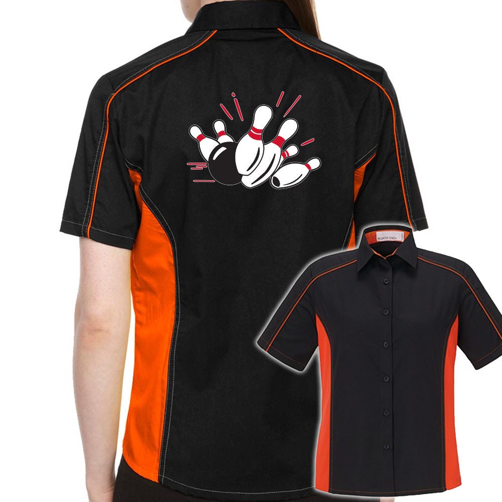 Pin Splash A Classic Retro Bowling Shirt- The Muckler (Ladies) - Includes Embroidered Name #127
