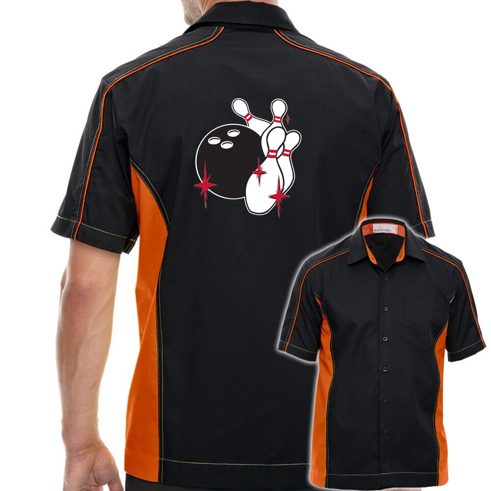 Pin Splash C Classic Retro Bowling Shirt - The Muckler - Includes Embroidered Name #135