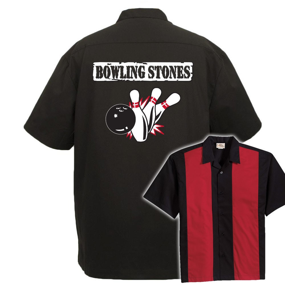 Bowling Stones Classic Retro Bowling Shirt - The Player - Includes Embroidered Name #120/125