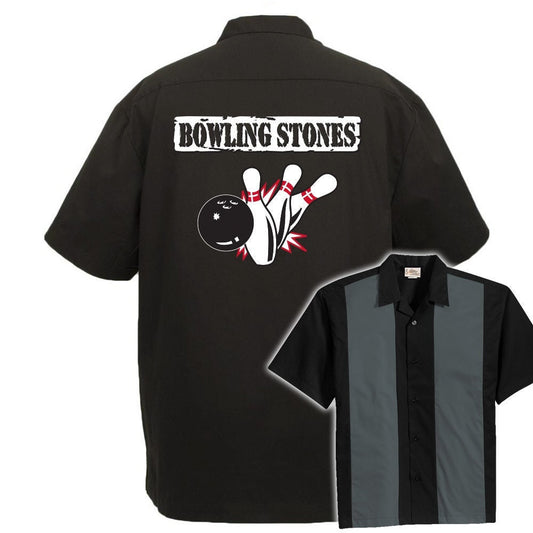 Bowling Stones Classic Retro Bowling Shirt - The Player - Includes Embroidered Name #120/125