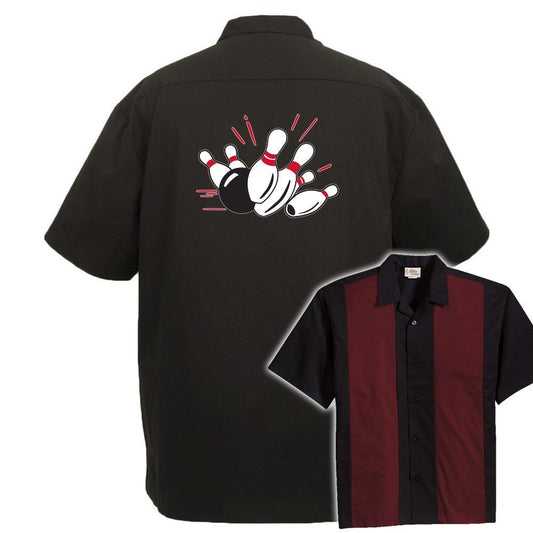 Pin Splash A Classic Retro Bowling Shirt - The Player - Includes Embroidered Name #127