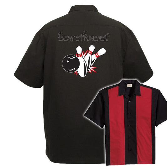 Sexy Strikers Classic Retro Bowling Shirt - The Player - Includes Embroidered Name