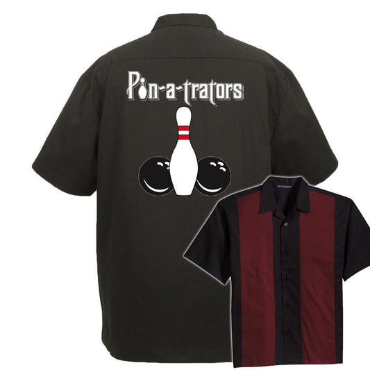 Pin-A-Trators Classic Retro Bowling Shirt - The Player - Includes Embroidered Name