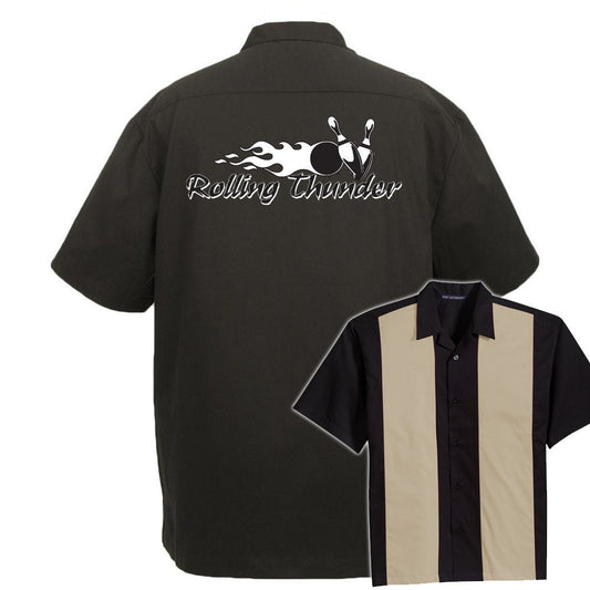 Rolling Thunder Classic Retro Bowling Shirt - The Player - Includes Embroidered Name