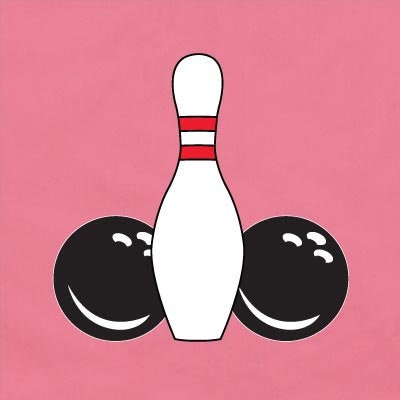 Pin Splash P - Classic Retro Pink Bowling Shirt - Classic  - Includes Embroidered Name