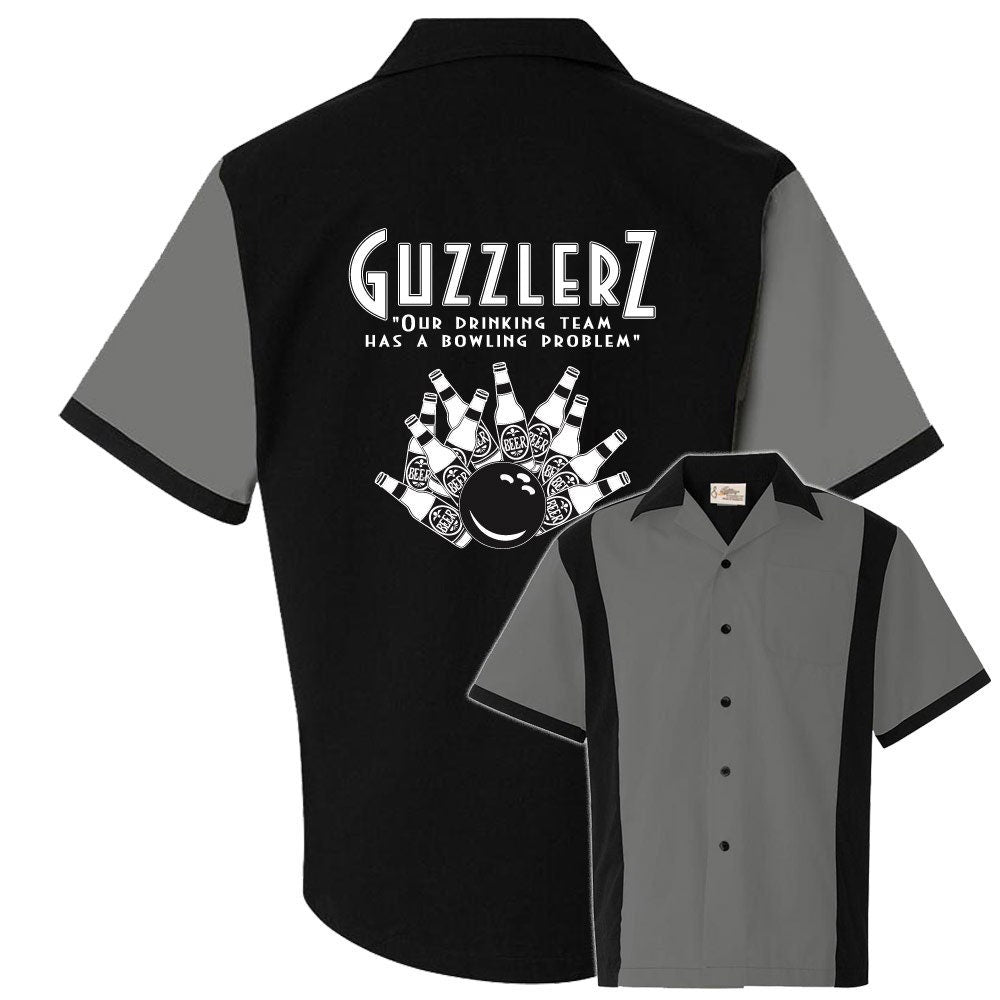 Guzzlers Classic Retro Bowling Shirt - Retro Two - Includes Embroidered Name #124