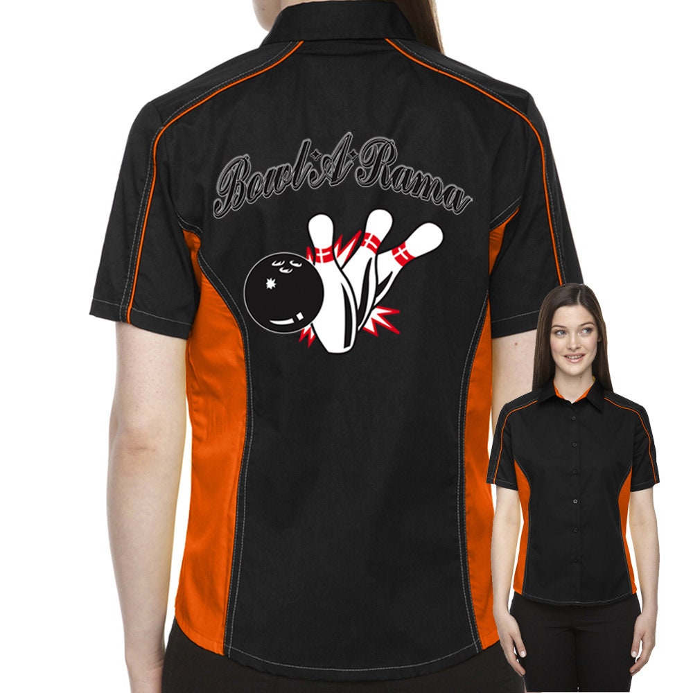 Bowl-A-Rama Classic Retro Bowling Shirt - The Muckler (Ladies) - Includes Embroidered Name #158/125