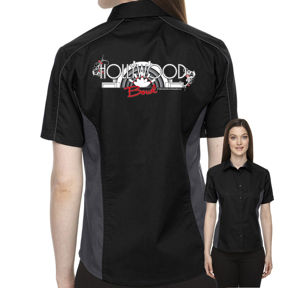Hollywood Bowl Classic Retro Bowling Shirt- The Muckler (Ladies) - Includes Embroidered Name