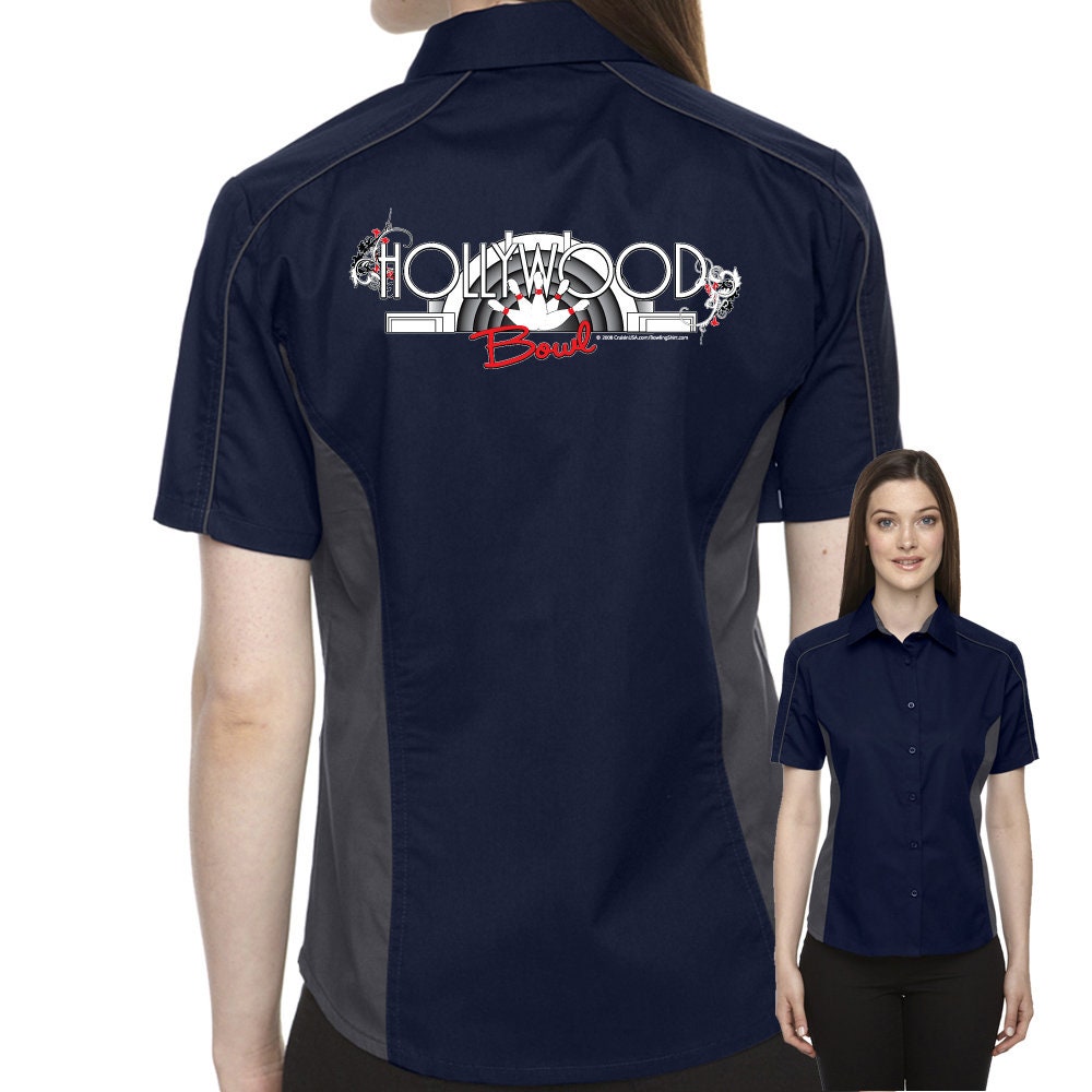 Hollywood Bowl Classic Retro Bowling Shirt- The Muckler (Ladies) - Includes Embroidered Name