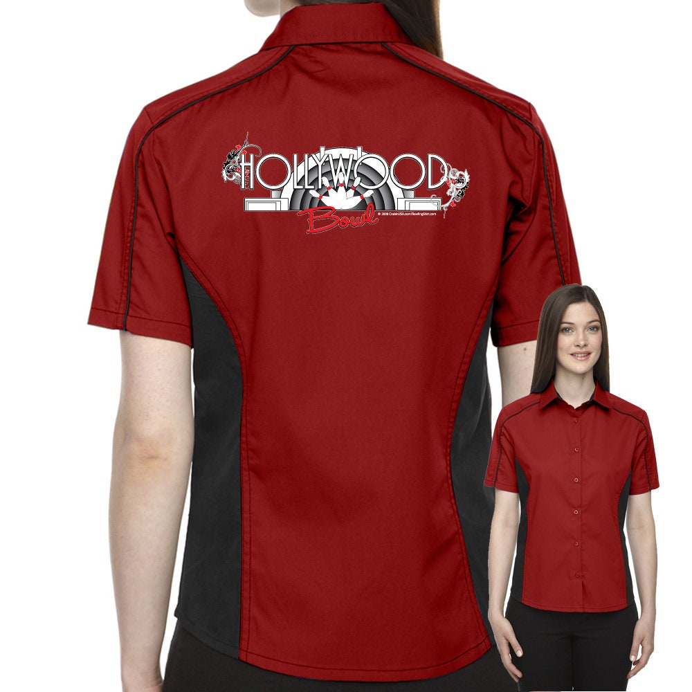 Hollywood Bowl Classic Retro Bowling Shirt- The Muckler (Ladies) - Includes Embroidered Name