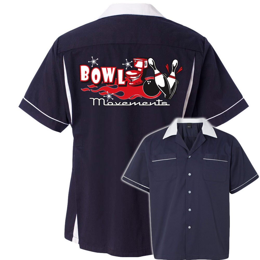 Bowl Movements Classic Retro Bowling Shirt- Classic 2.0 - Includes Embroidered Name #121