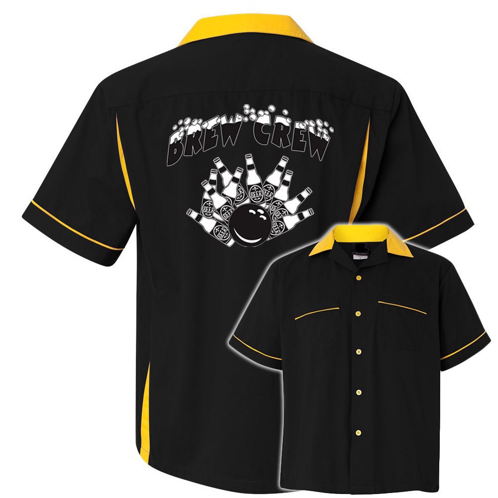 Brew Crew Classic Retro Bowling Shirt- Classic 2.0 - Includes Embroidered Name #122/188