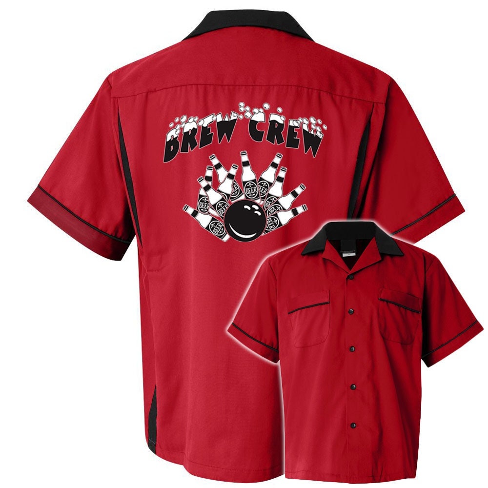Brew Crew Classic Retro Bowling Shirt- Classic 2.0 - Includes Embroidered Name #122/188