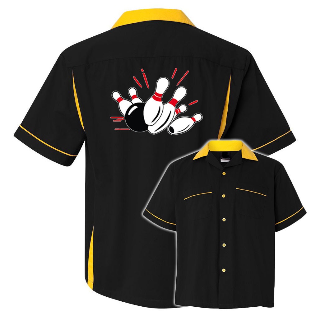 Pin Splash A Classic Retro Bowling Shirt- Classic 2.0 - Includes Embroidered Name #127