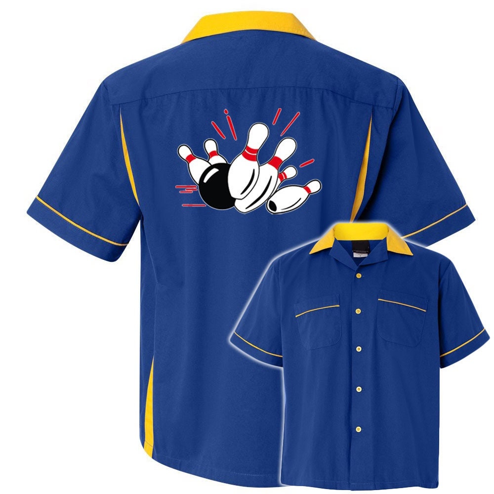 Pin Splash A Classic Retro Bowling Shirt- Classic 2.0 - Includes Embroidered Name #127
