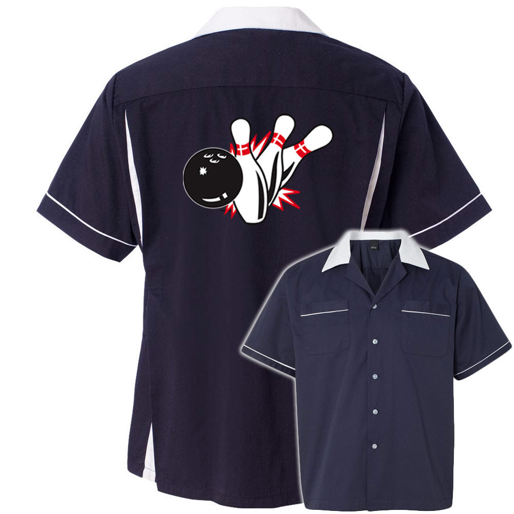 Pin Splash B Classic Retro Bowling Shirt- Classic 2.0 - Includes Embroidered Name #125