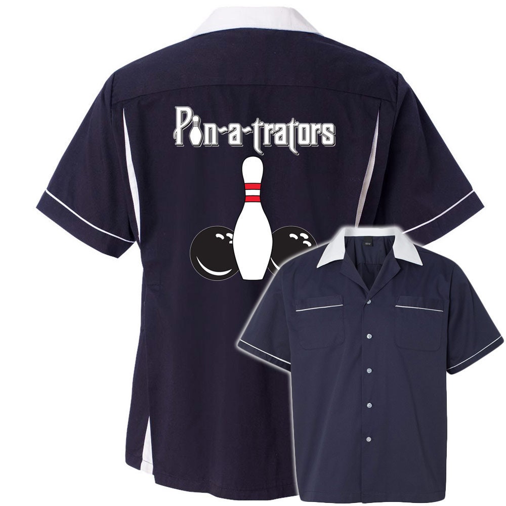 Pin-A-Trators Classic Retro Bowling Shirt - Classic 2.0 - Includes Embroidered Name