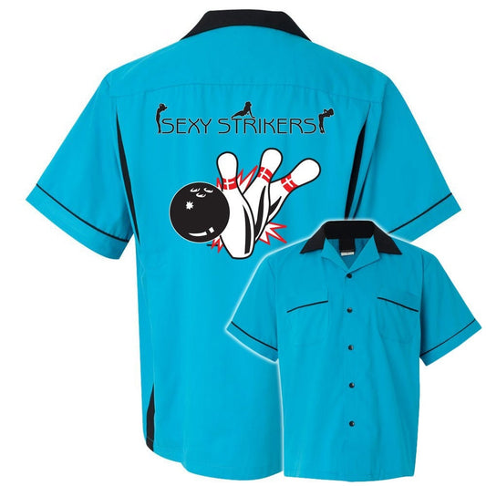 Sexy Strikers Classic Retro Bowling Shirt- Classic 2.0 - Includes Embroidered Name