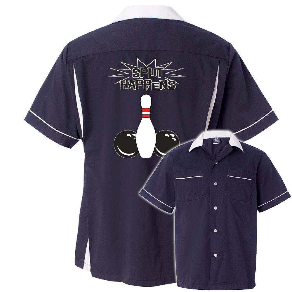 Split Happens Classic Retro Bowling Shirt- Classic 2.0 - Includes Embroidered Name