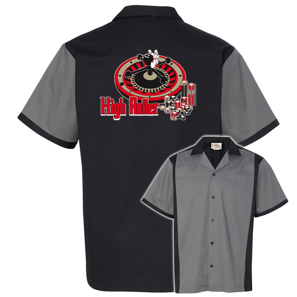High Roller Classic Retro Bowling Shirt - Retro Two - Includes Embroidered Name