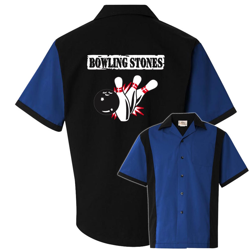 Bowling Stones Classic Retro Bowling Shirt - Retro Two - Includes Embroidered Name #120/125