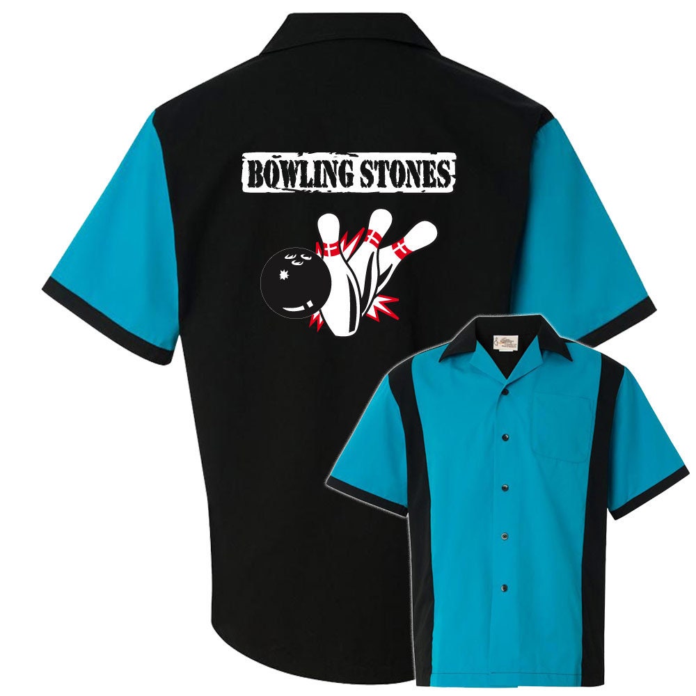 Bowling Stones Classic Retro Bowling Shirt - Retro Two - Includes Embroidered Name #120/125
