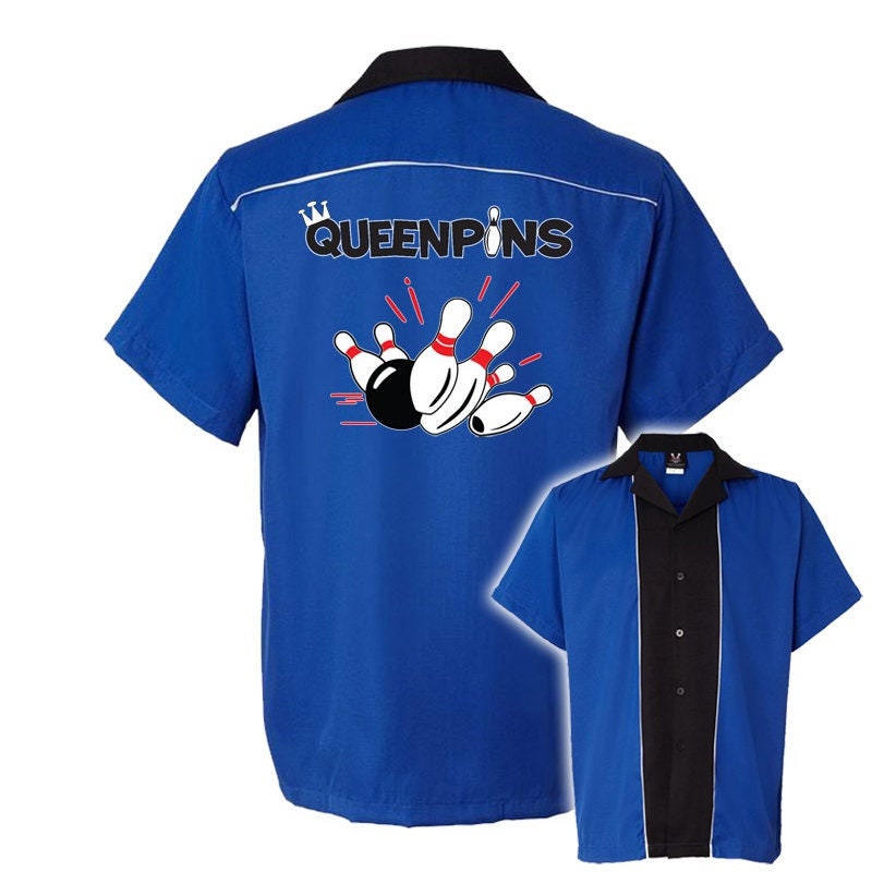 Queen Pins Classic Retro Bowling Shirt - Swing Master 2.0 - Includes Embroidered Name
