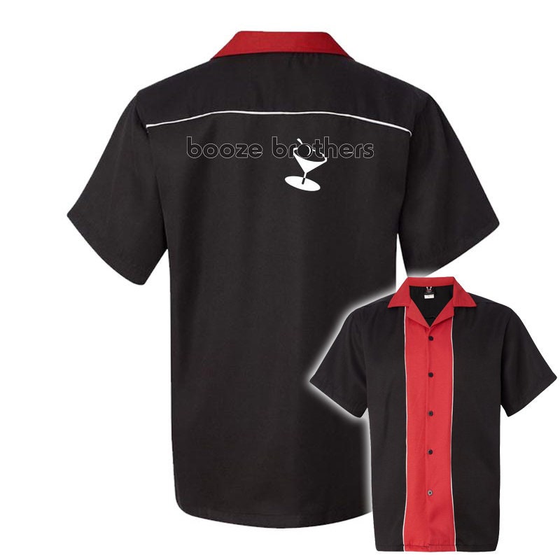 Booze Brothers Classic Retro Bowling Shirt - Swing Master 2.0 - Includes Embroidered Name