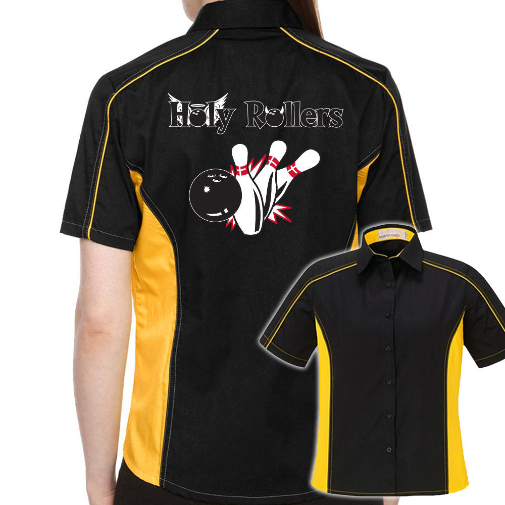 Holy Rollers Classic Retro Bowling Shirt- The Muckler (Ladies) - Includes Embroidered Name