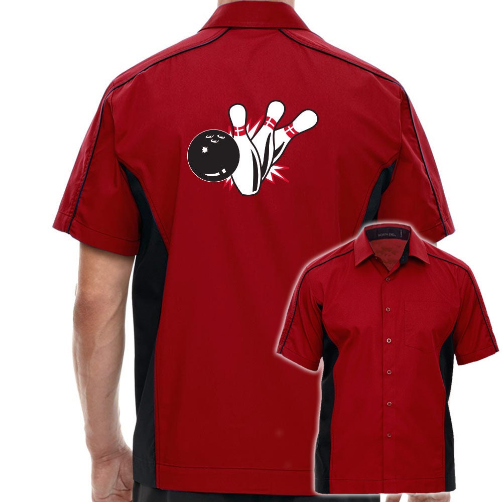 Pin Splash B Classic Retro Bowling Shirt - The Muckler - Includes Embroidered Name #125