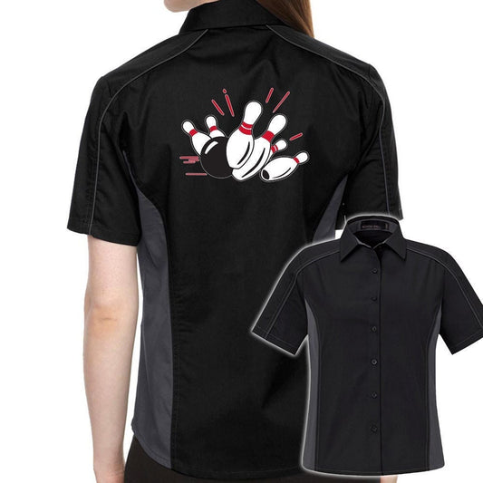Pin Splash A Classic Retro Bowling Shirt- The Muckler (Ladies) - Includes Embroidered Name #127